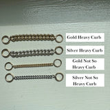 Silver Heavy Curb Chain Ring