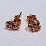 Into the Wild Stud Earrings with Brown Diamonds