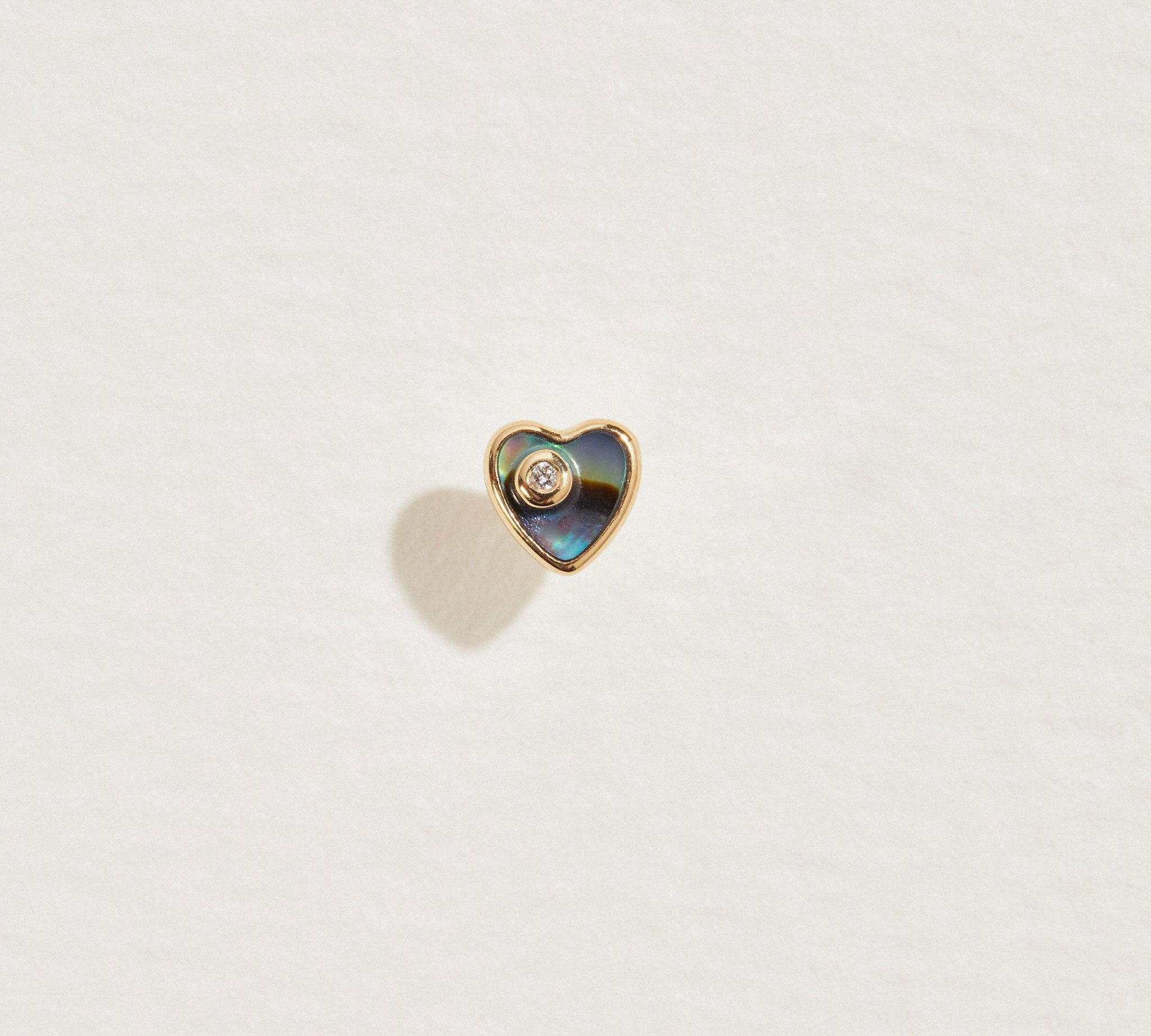 Heart Diamond Stud