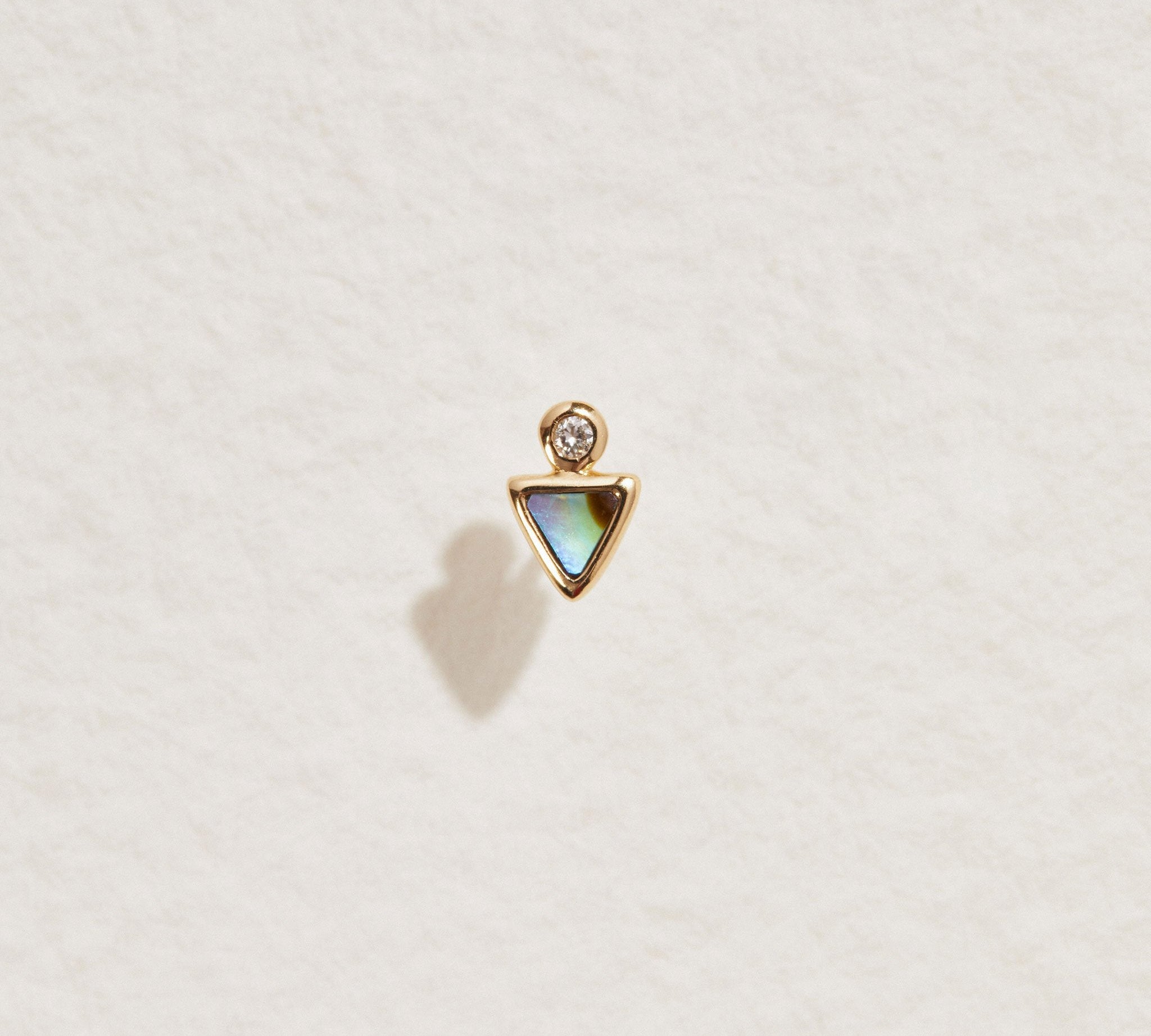 Triangle Dot Stud