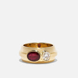 Ruby & Diamond Duet Ring